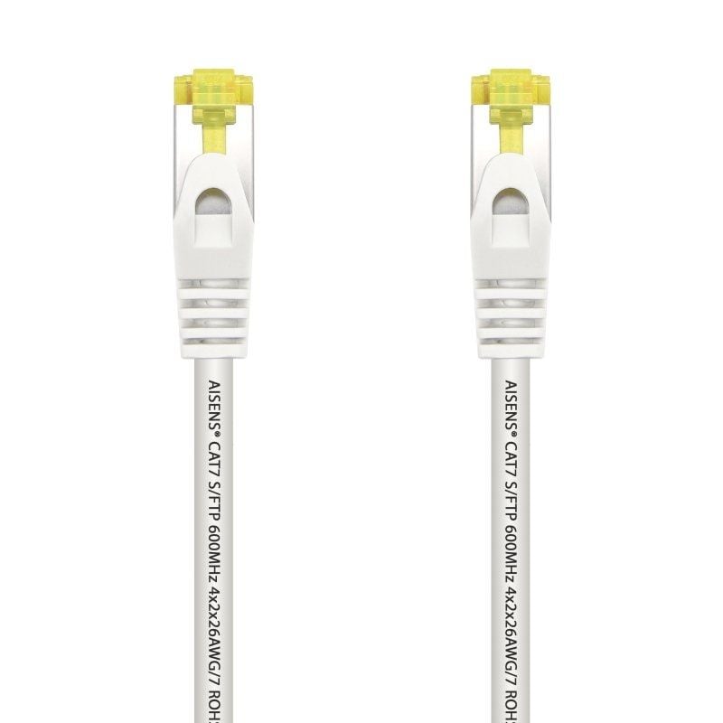 Cable de Red RJ45 SFTP Aisens A146-0491 Cat.7/ 2m/ Blanco