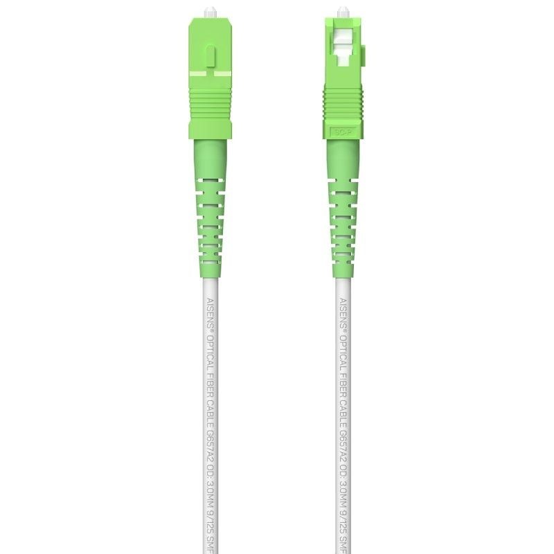 Bobina de Fibra Óptica G657A2 3.0 9/125 SMF Aisens A152-0620/ LSZH/ 200m/ Blanco