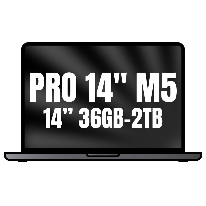 Apple Macbook Pro 14'/ M5 Max 18-Core CPU/ 36GB/ 2TB SSD/ 32-Core GPU/ Negro Espacial