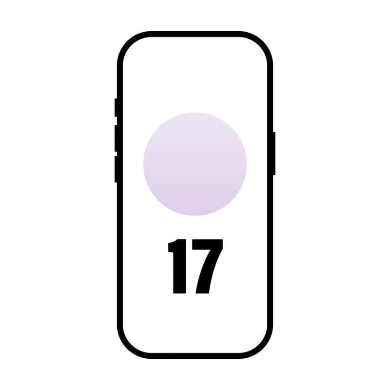 Smartphone Apple iPhone 17 256GB/ 6.3'/ 5G/ Lavanda