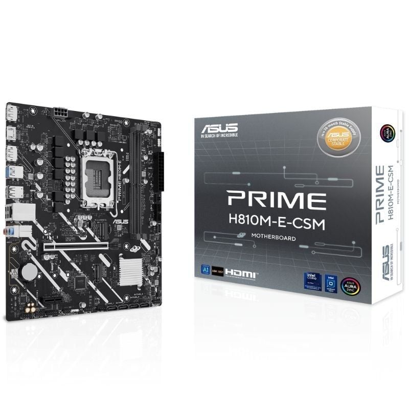 Placa Base Asus Prime H810M-E-CSM/ Socket 1851/ DDR5/ PCIe 4.0/ Micro ATX