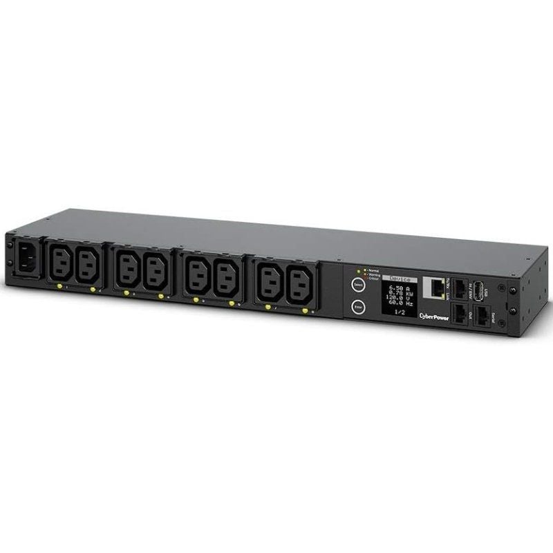 Unidad de Distribución para Alimentación Cyberpower PDU41004/ 16A/ 8x IEC C13/ Formato RACK 1U
