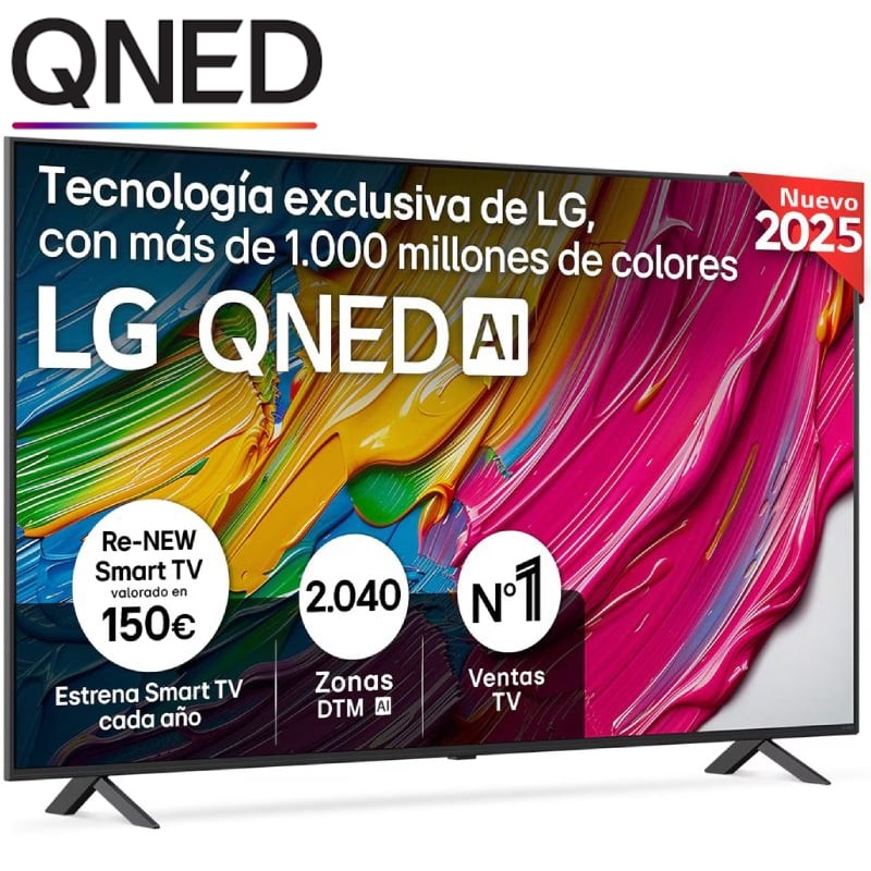 Televisor LG QNED AI QNED80 55QNED80A6A 55'/ Ultra HD 4K/ Smart TV/ WiFi
