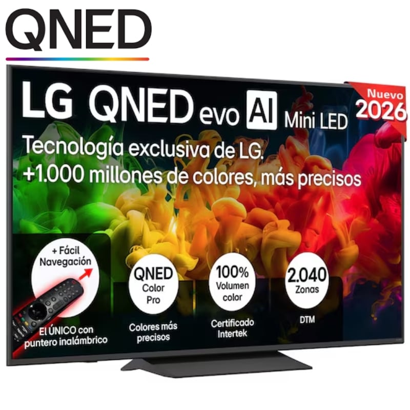 Televisor LG QNED evo AI QNED8EB Mini LED 65QNED8EB3B 65'/ Ultra HD 4K/ Smart TV/ WiFi