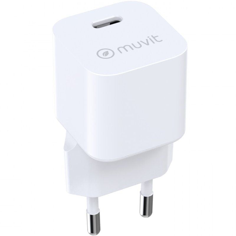Cargador de Pared Muvit For Change MCACC0047/ 1xUSB Tipo-C/ 30W