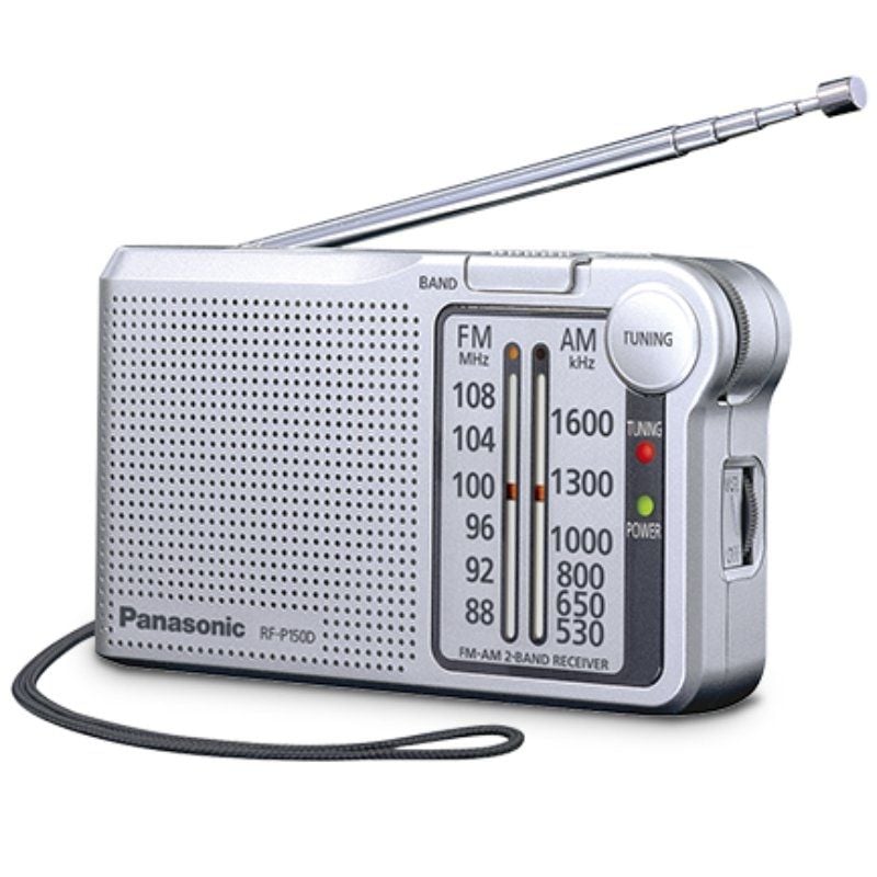 Radio Portátil Panasonic RF-P150D/ con Batería/ a Pilas/ Plateada