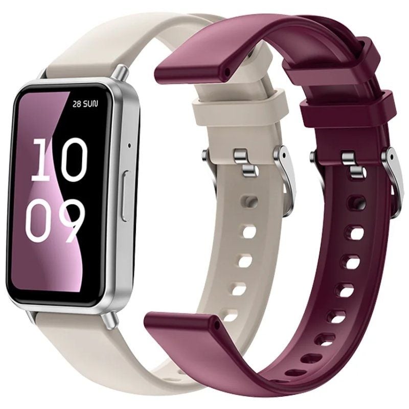 Smartwatch SPC Duo Fit/ Notificaciones/ Frecuencia Cardíaca/ Blanco