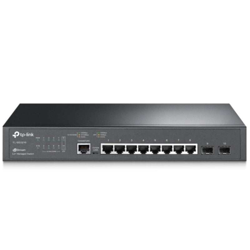 Switch Gestionable TP-Link Omada TL-SG3210 10 Puertos/ RJ-45 10/100/1000/ SFP