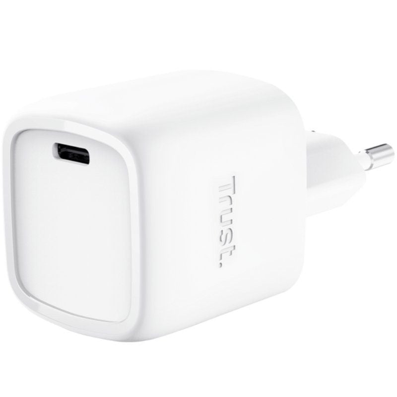 Cargador de Pared GaN Trust Maxo 30W/ 1xUSB Tipo-C/ 30W