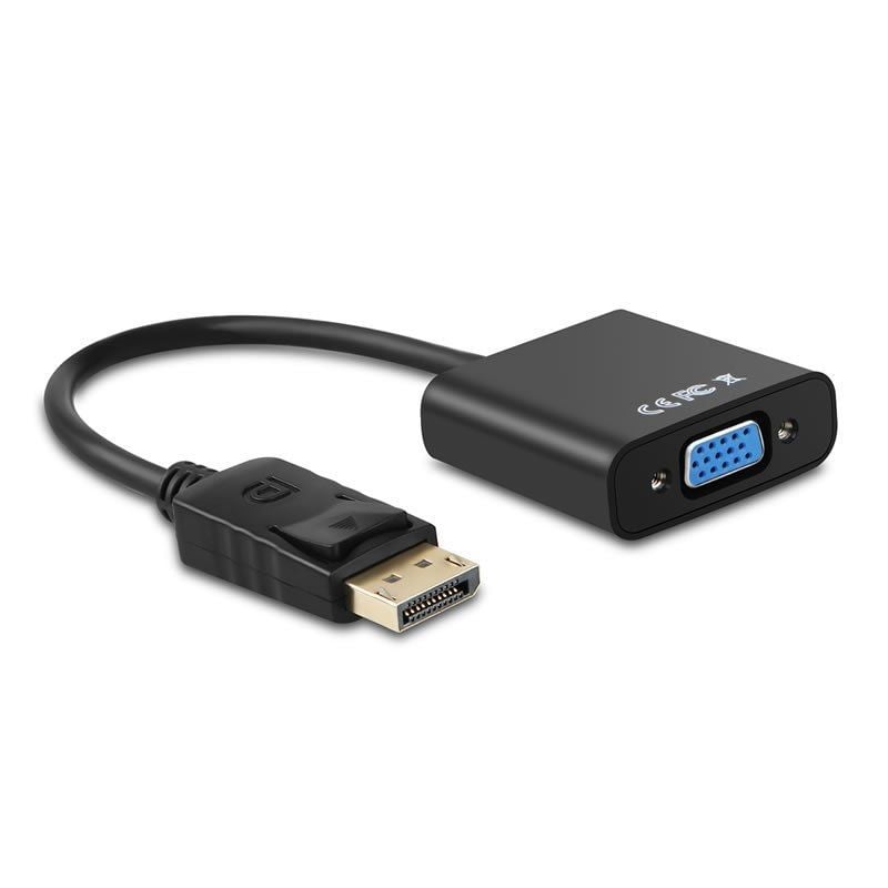 Conversor Aisens A125-0367/ DisplayPort Macho - VGA Hembra/ 15cm/ Negro