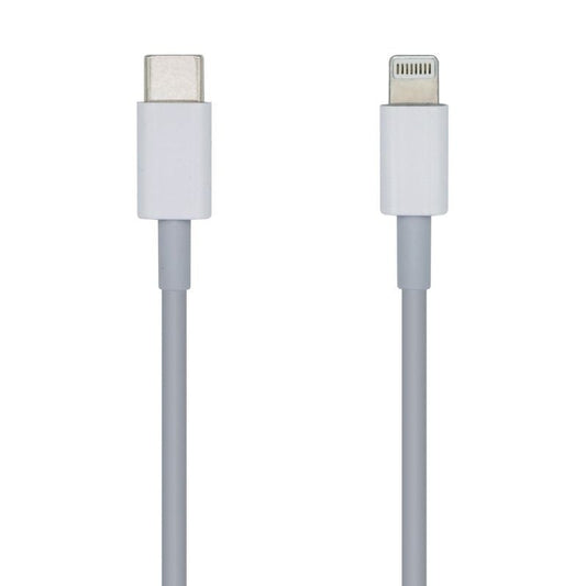 Cable USB Tipo-C 2.0 Lightning Aisens A102-0443/ Lightning Macho - USB Tipo-C Macho/ 480Mbps/ 2m/ Blanco