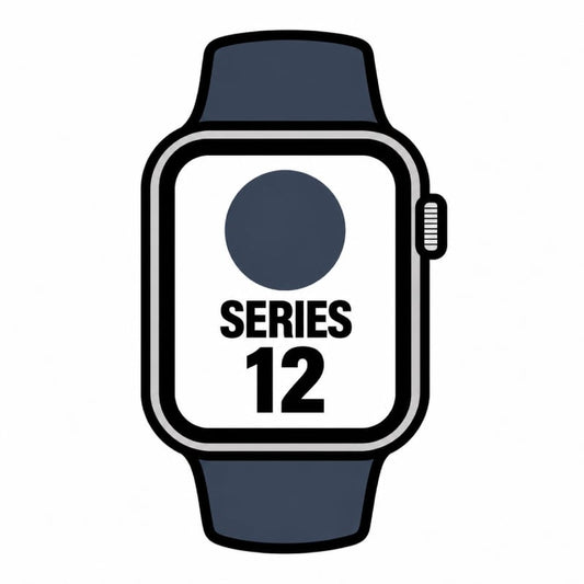 Apple Watch Series 12/ GPS/ 42mm/ Gris Espacial/ Correa Deportiva Azul Marino (S/M)