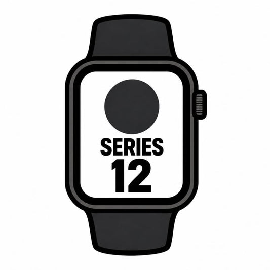 Apple Watch Series 12/ GPS/ 46mm/ Negro/ Correa Deportiva Negra (S/M)