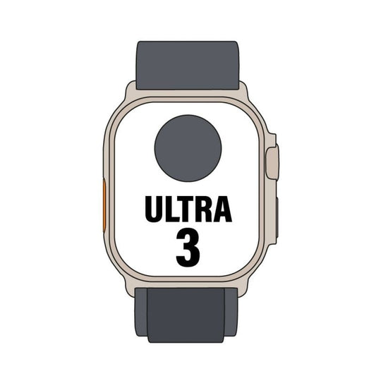 Apple Watch Ultra 3/ GPS/ Cellular/ 49mm/ Caja Titanio Negro/ Correa Loop Alpine Negra S