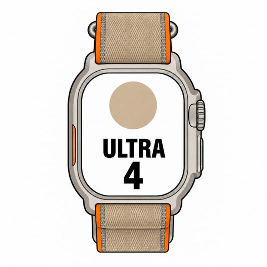 Apple Watch Ultra 4/ GPS/ 49mm/ Caja de Titanio Natural/ Correa Loop Trail Arena M/L
