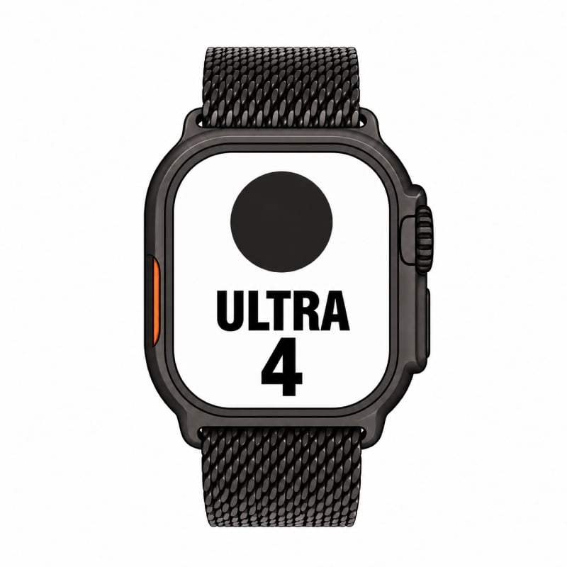 Apple Watch Ultra 4/ GPS/ 49mm/ Caja de Titanio Negro/ Correa Milanese Loop en Titanio Negro/ M