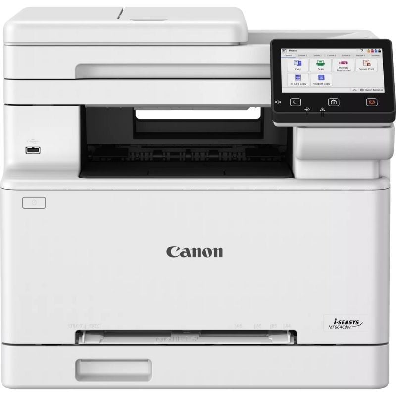 Multifunción Láser Color Canon i-SENSYS MF664CDW WiFi/ Dúplex/ Blanca