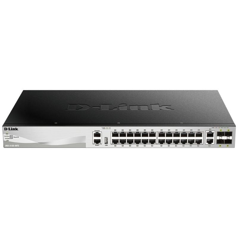 Switch Gestionable D-Link DGS-3130-30TS/E 24 Puertos/ RJ-45 10/100/1000/ SFP