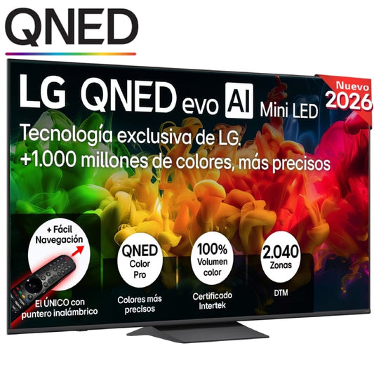 Televisor LG QNED evo AI QNED8EB Mini LED 55QNED8EB3B 55'/ Ultra HD 4K/ Smart TV/ WiFi