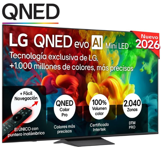 Televisor LG QNED evo AI QNED83B Mini LED 75QNED83B6A 75'/ Ultra HD 4K/ Smart TV/ WiFi