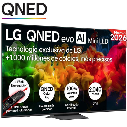 Televisor LG QNED evo AI QNED83B Mini LED 85QNED8EB3A 85'/ Ultra HD 4K/ Smart TV/ WiFi