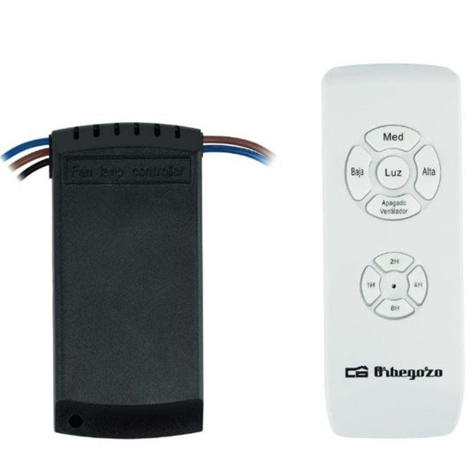 Kit Orbegozo RCM 9000 para Ventilador de Techo/ Incluye Receptor y Mando a Distancia