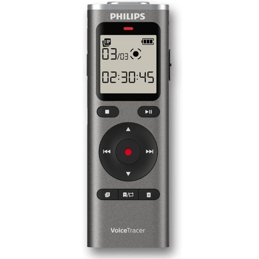 Grabadora de Voz Philips VoiceTracer DVT1170/ 20kHz/ Plata