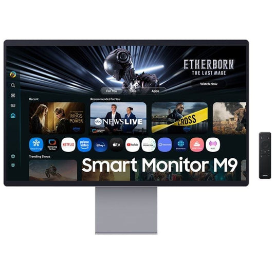 Smart Monitor Gaming Samsung M9 M90SF S32FM900SU 32'/ 4K/ 0.03ms/ 165Hz/ QD-OLED/ Multimedia/ Regulable en altura/ Smart TV/ Plata