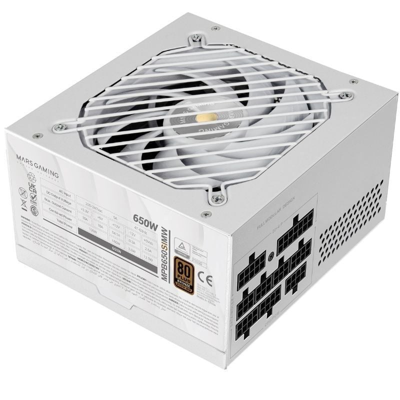 Fuente de Alimentación Mars Gaming MPB650SIM/ 650W/ Ventilador 12cm/ 80 Plus Bronze
