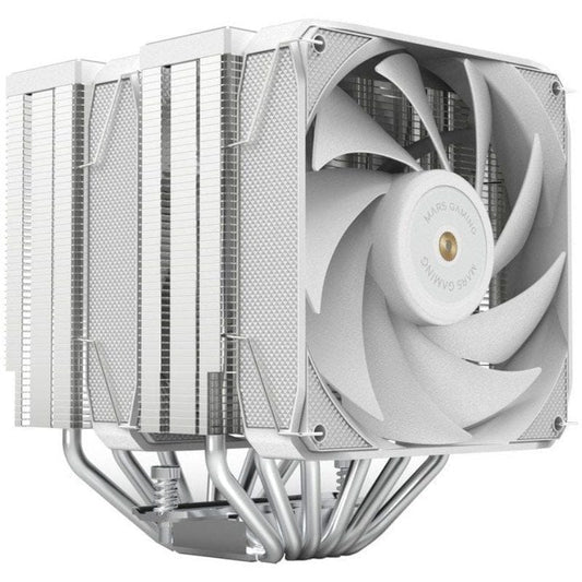 Ventilador con Disipador Mars Gaming MCPU-XU6/ 2x 12cm/ Blanco