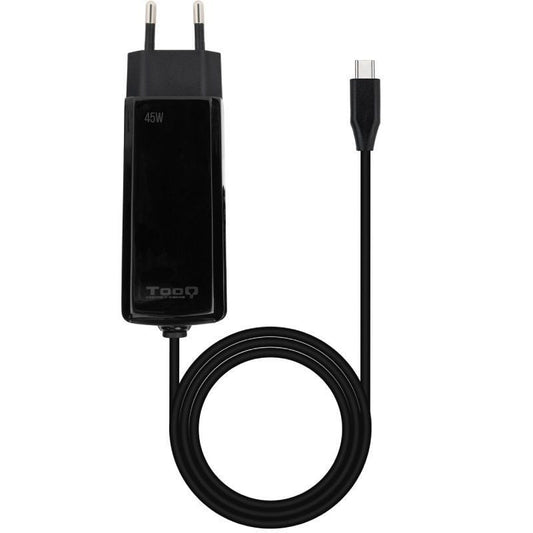 Cargador de Portátil GaN TooQ TQLC-USBCGAN45PD-C USB Tipo-C/ 45W/ Automático/ Voltaje 5-20V