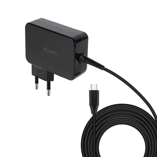 Cargador de Portátil GaN TooQ TQLC-USBCGAN90PD/ 1xUSB Tipo-C/ 90W/ Automático/ Voltaje 5-20V