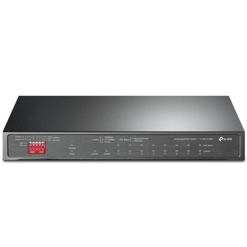 Switch TP-Link TL-SG1210MP 10 Puertos/ RJ-45 10/100/1000/ PoE+