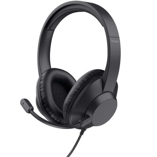 Auriculares Trust Ayda Max USB/ con Micrófono/ USB/ Negros