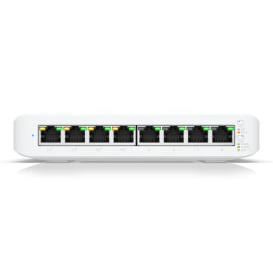 Switch Ubiquiti USW-LITE-8-POE/ 8 Puertos/ RJ45 10/100/1000 PoE