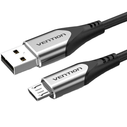 Cable USB 2.0 Vention COAHG/ USB Macho - MicroUSB Macho/ 480Mbps/ 1.5m/ Gris