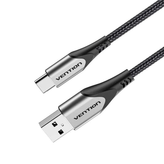 Cable USB 2.0 Tipo-C Vention CODHF/ USB Macho - USB Tipo-C Macho/ 480Mbps/ 1m/ Gris