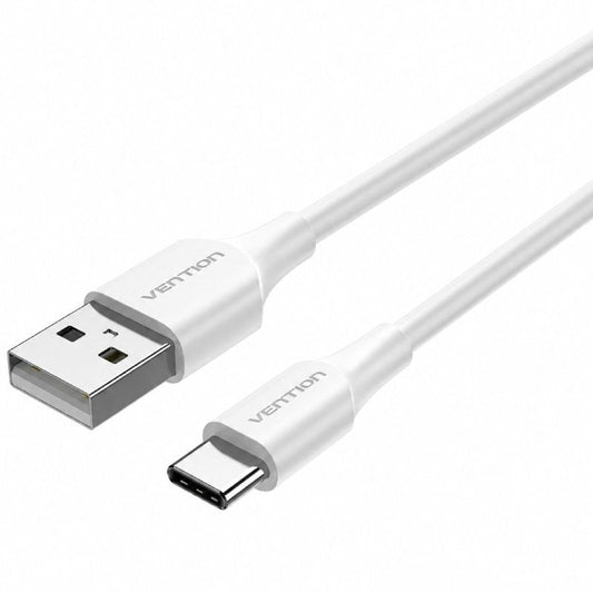Cable USB 2.0 Tipo-C Vention CTHWH/ USB Tipo-C Macho - USB Macho/ 480Mbps/ 2m/ Blanco