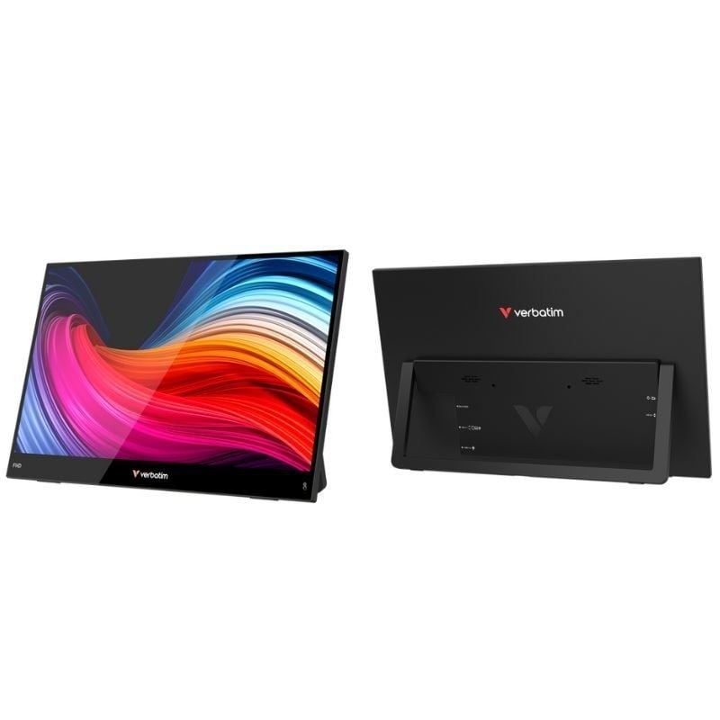 Monitor Portátil Táctil Verbatim Touch Light 15.6'/ Full HD/ Multimedia/ Negro