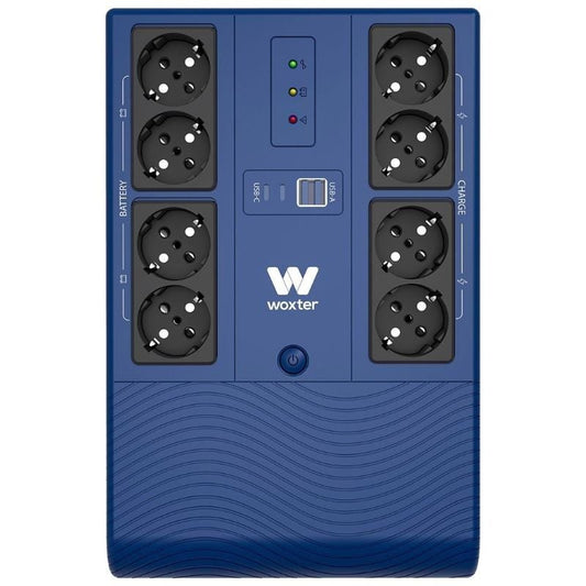 SAI Línea Interactiva Woxter Multibase UPS 1200 VA/ 1200VA-720W/ 8 Salidas/ Formato Torre
