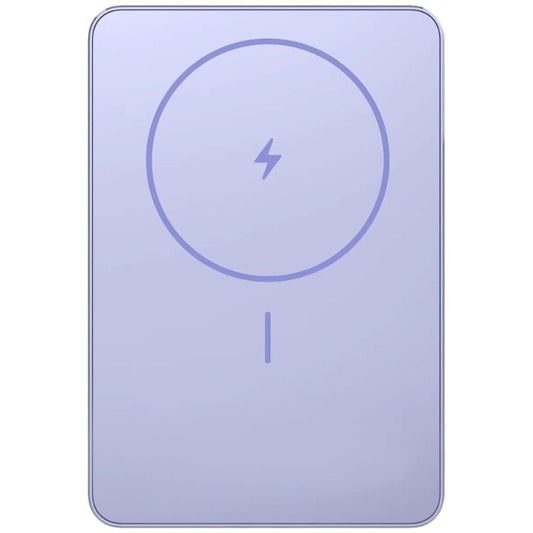 Powerbank 5000mAh Xiaomi Super Slim Magnetic Power Bank 5000/ Wireless/ Púrpura/ Incluye Cable USB Tipo-C